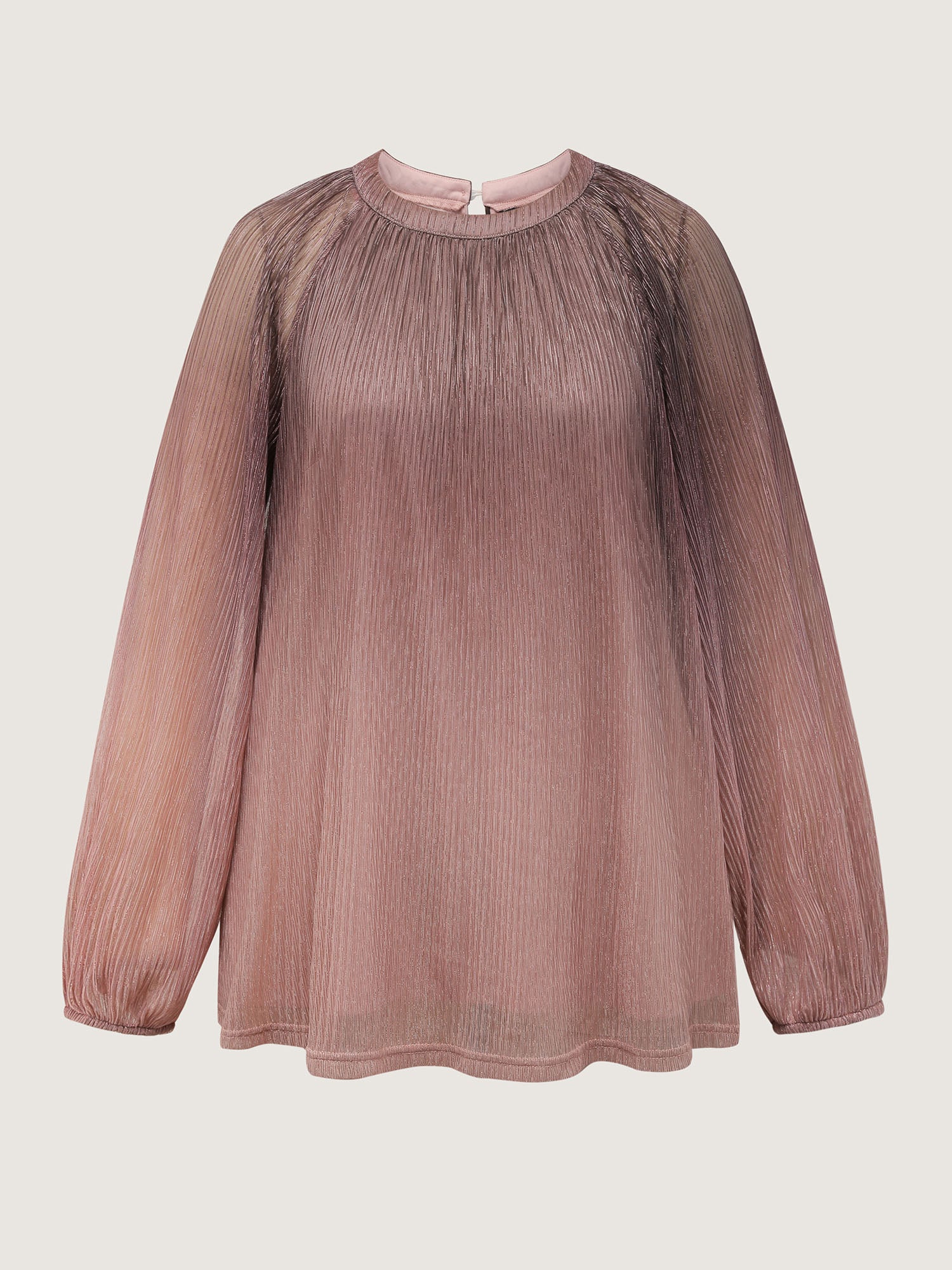 Color Gradient Textured Flowy Blouse
