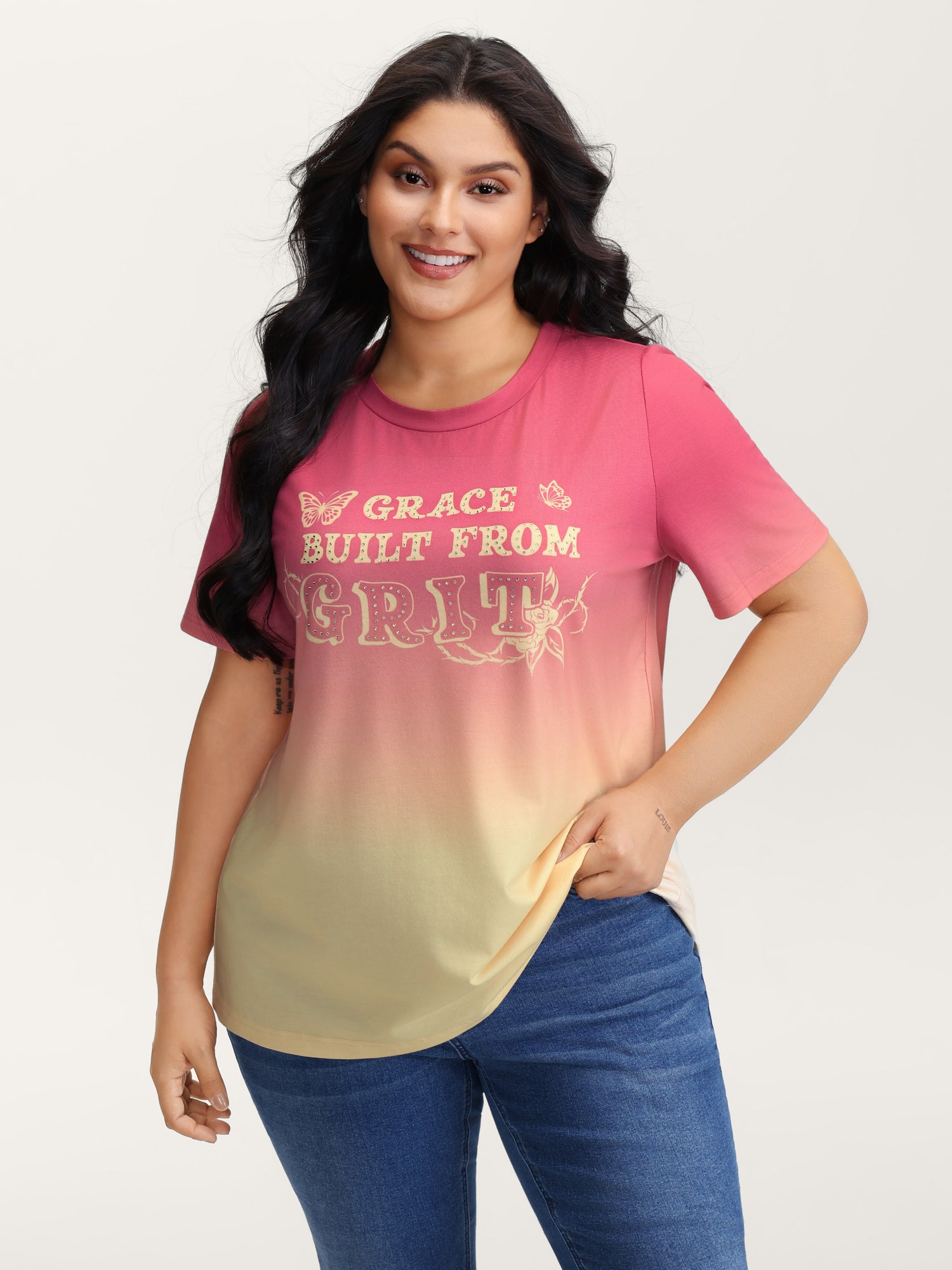 Supersoft Tie-Dye Gradient Graphic T-Shirt