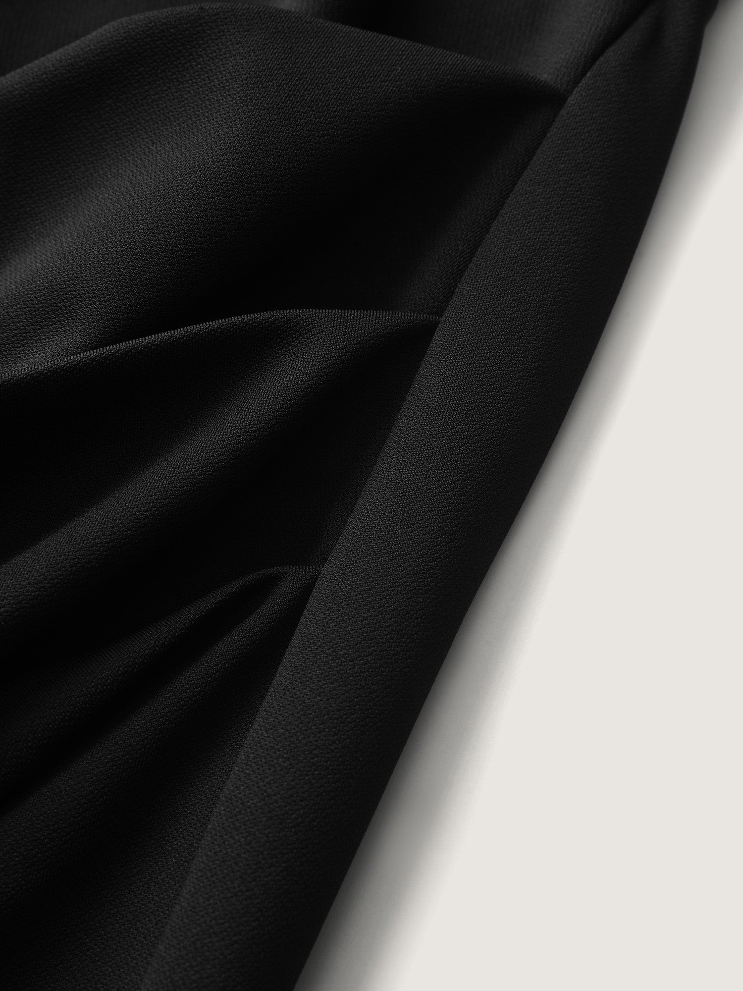 Ruched Split Hem Straight Midi Skirt