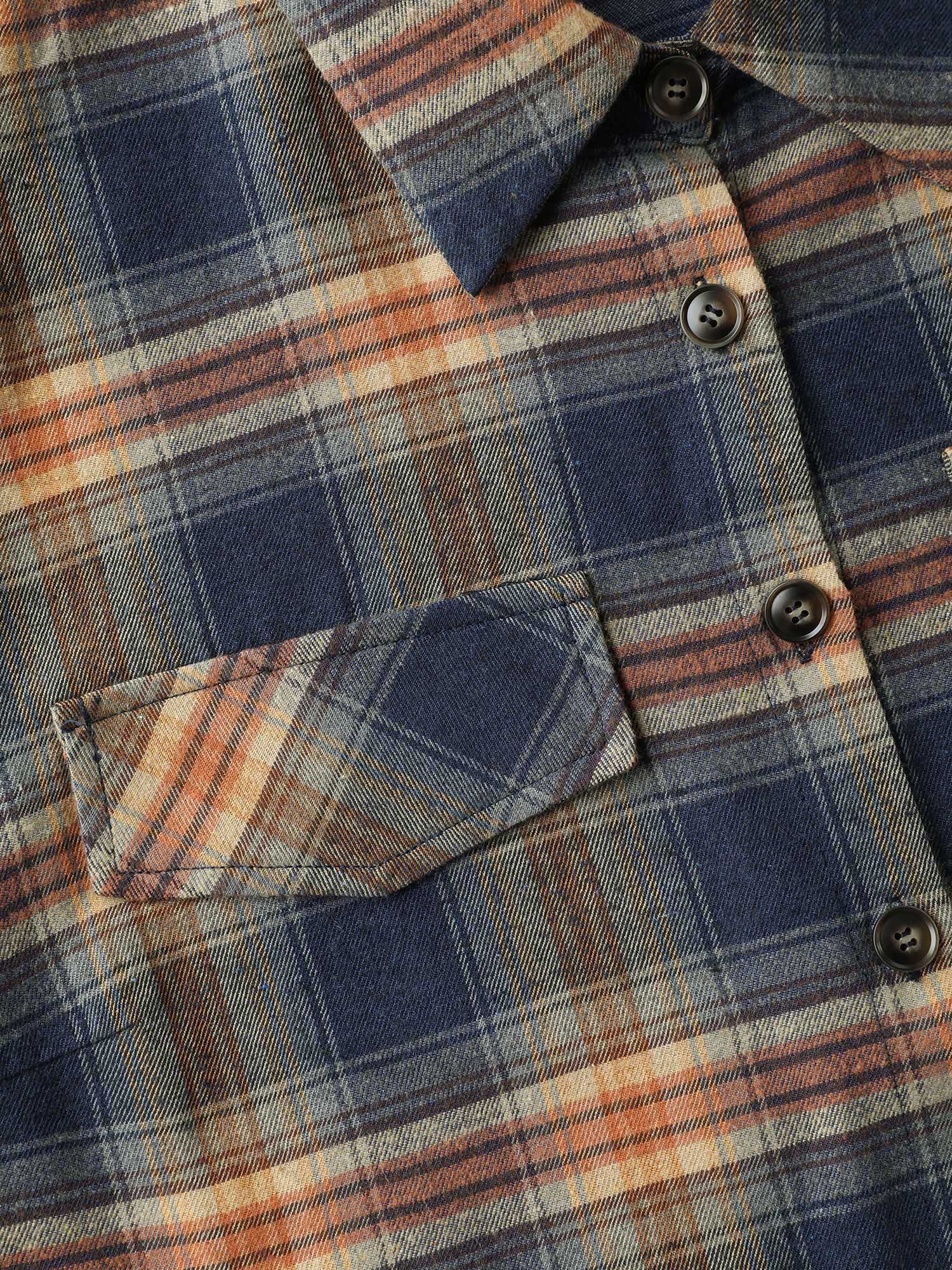 Plaid Print Button Down Shirt