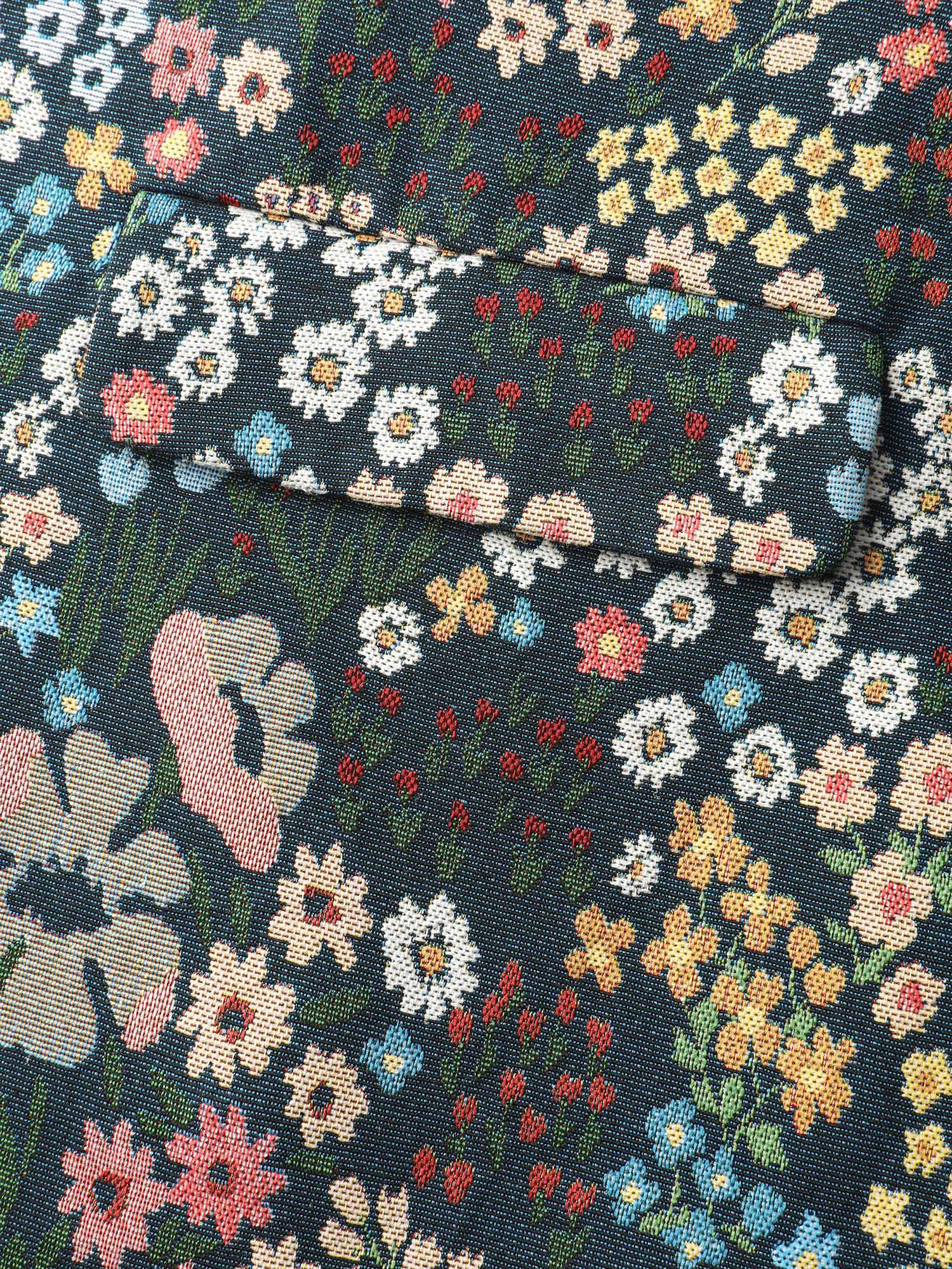 Yarn Dyed Jacquard Colorful Blazer