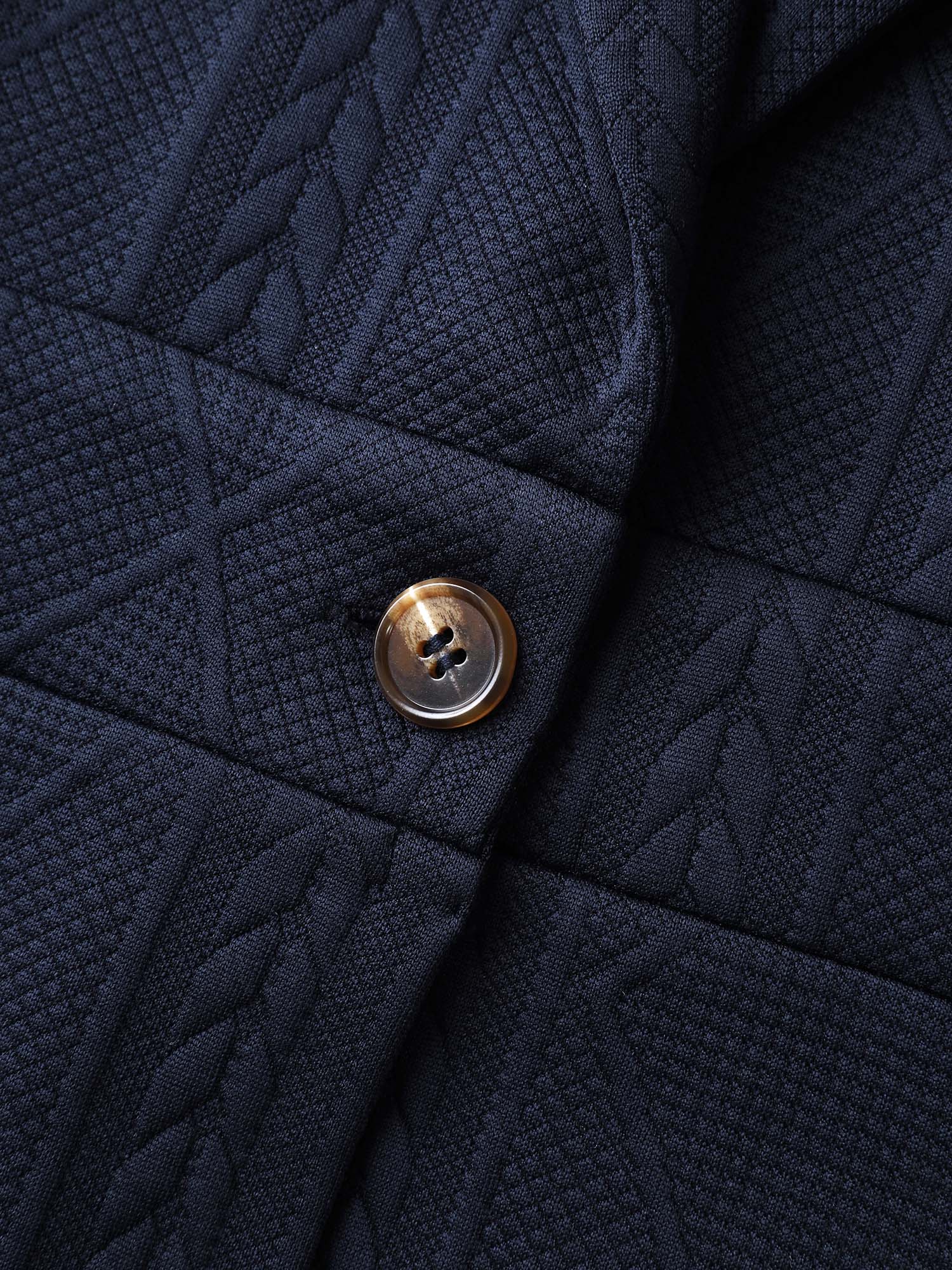 Textured Waist-Defining Solid Blazer