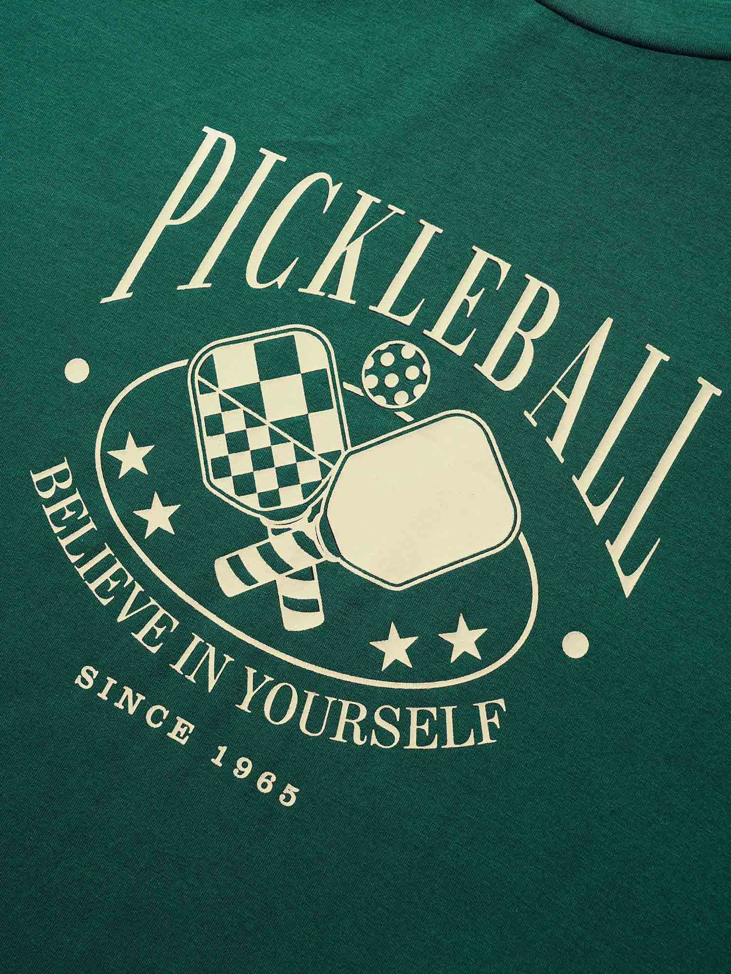 Letter Print Crew Neck T-shirt