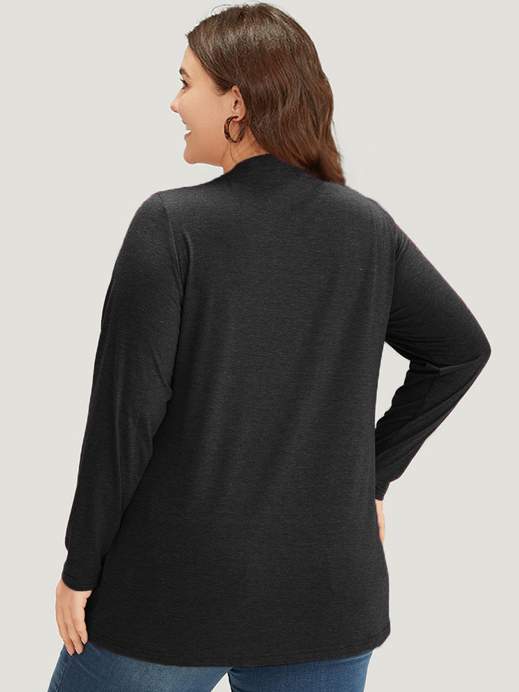 Animal & Letter Print Round Neck T-shirt