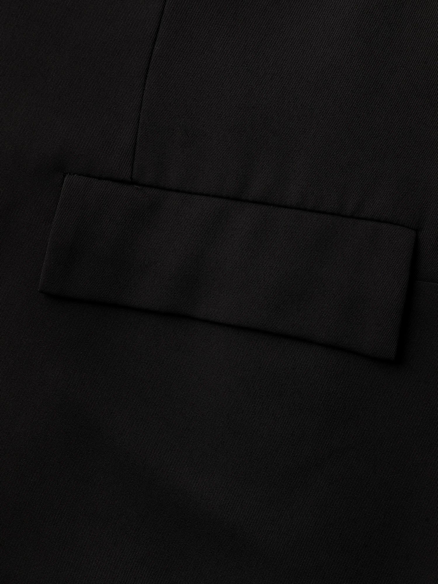 Checkered Contrast Button Blazer