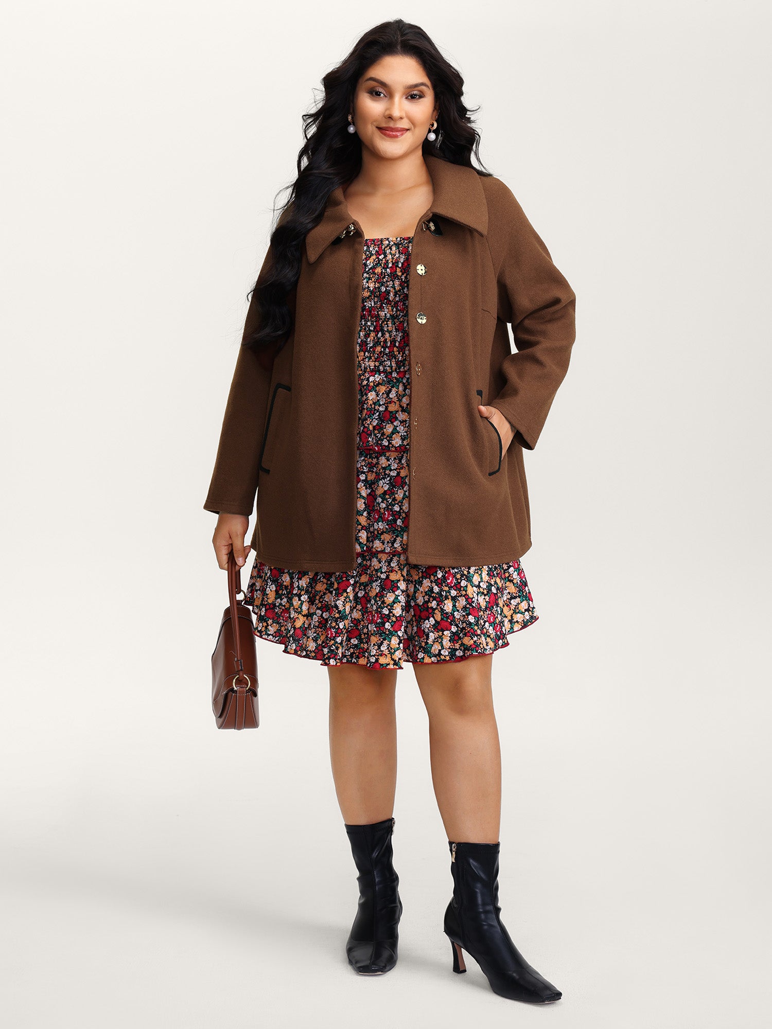 Metal Detail Pockets Jacket