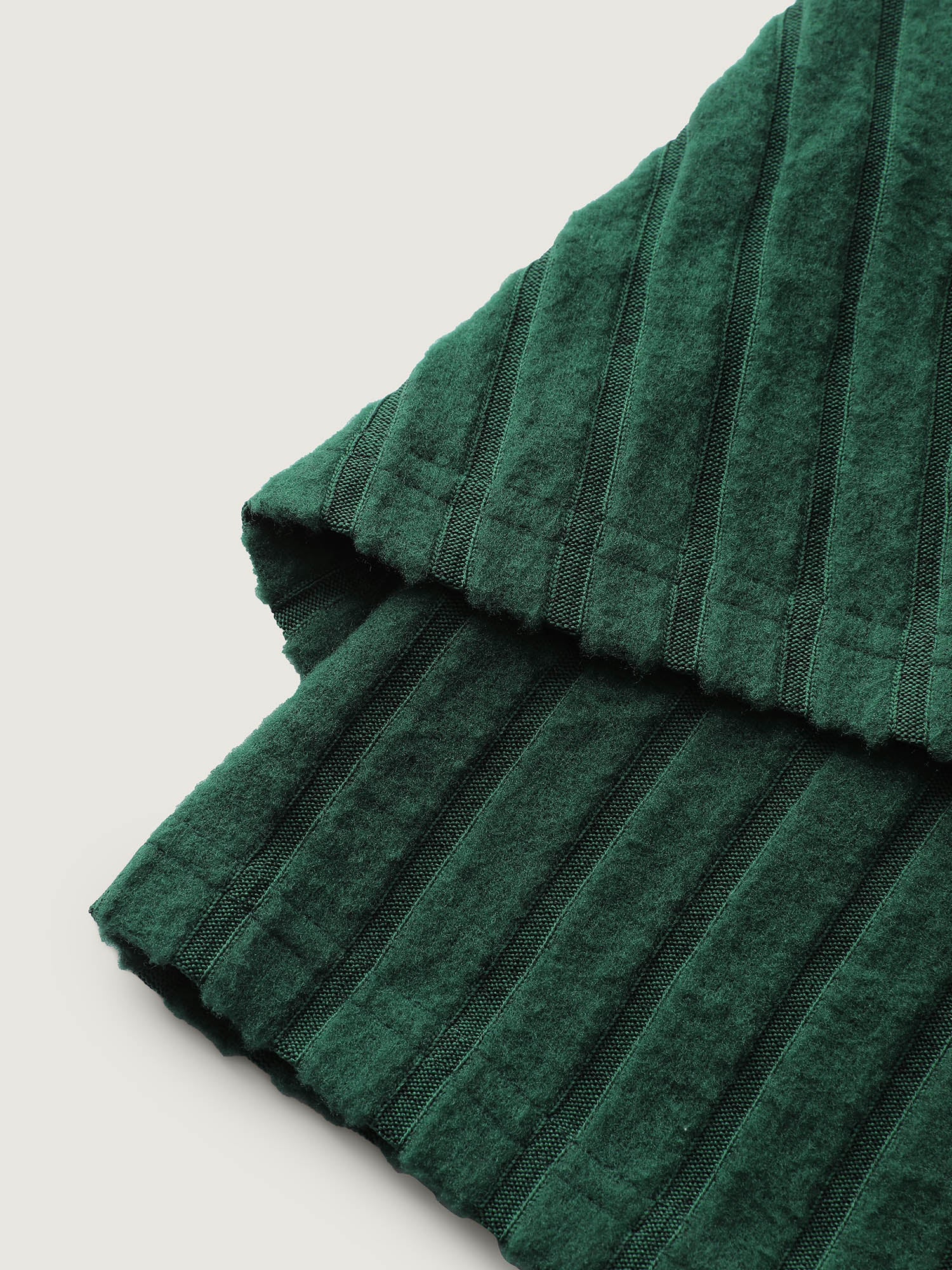 Textured Wrap Button Detail Knit Top