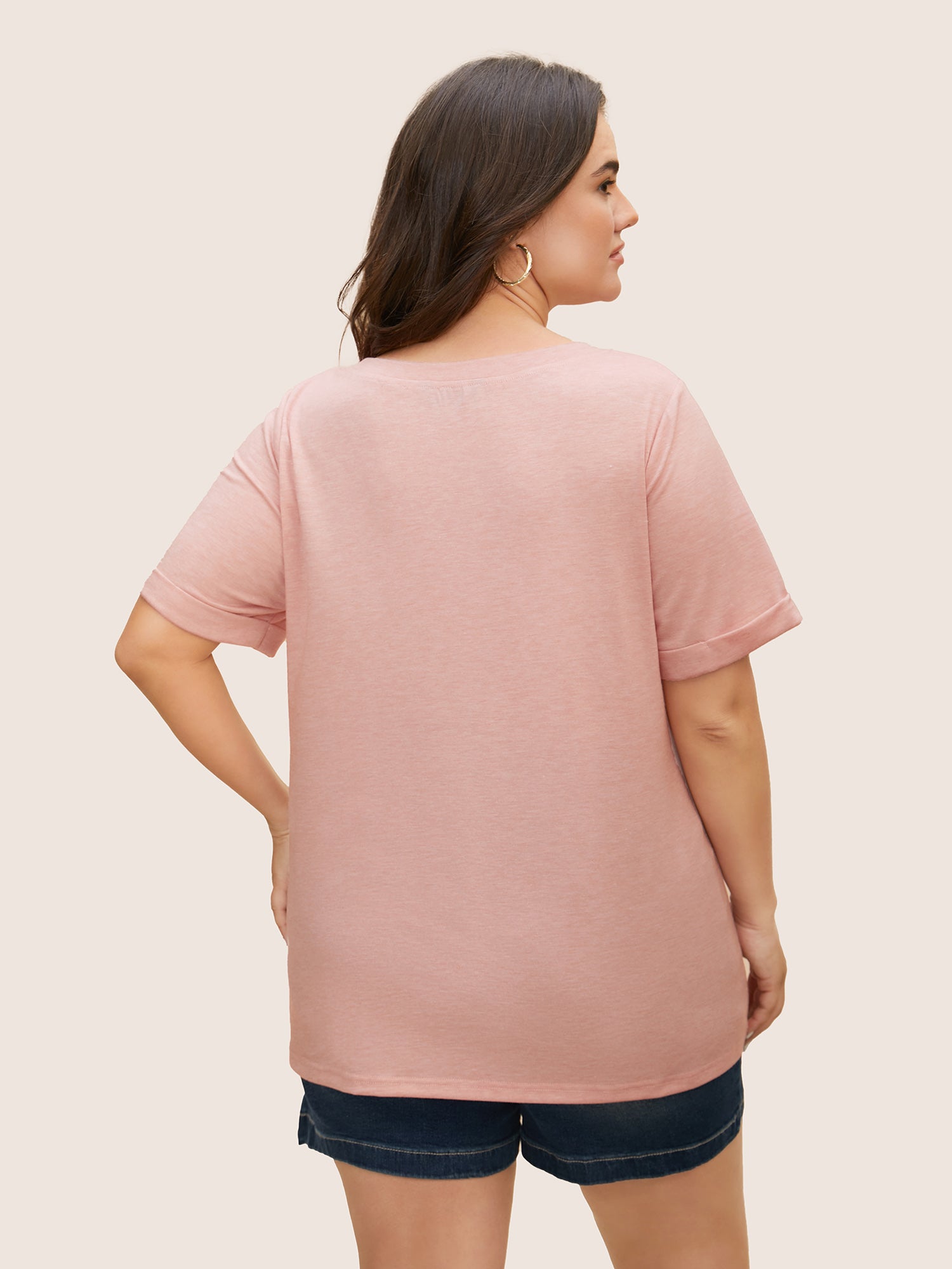 Vintage Rainbow Print Crew Neck T-shirt