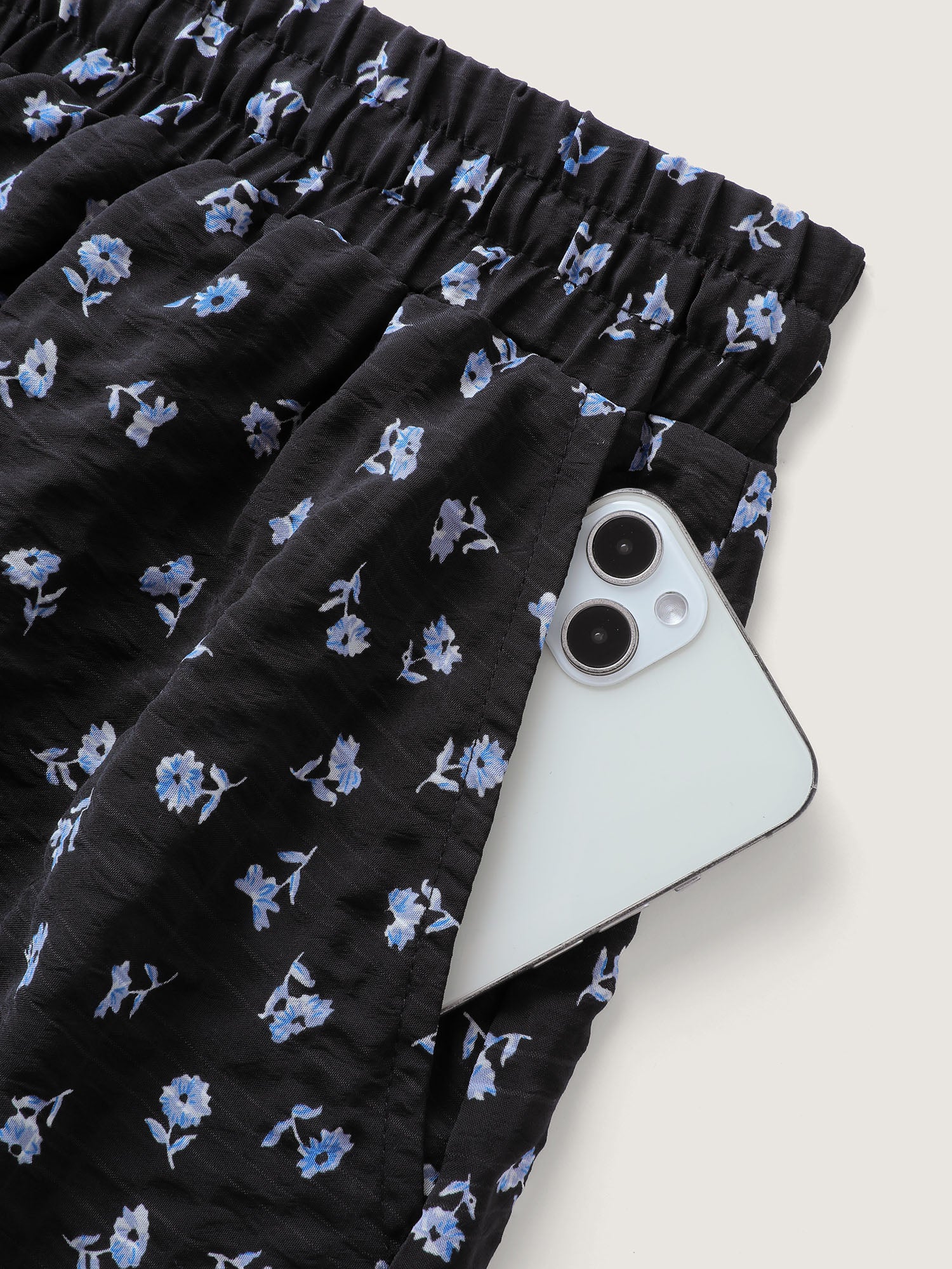 Floral Print Bowknot Tiered Maxi Skirt