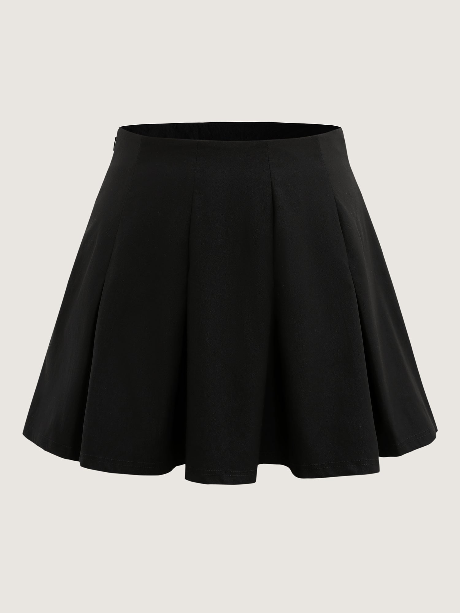 Pleated Built-In Shorts Mini Skirt