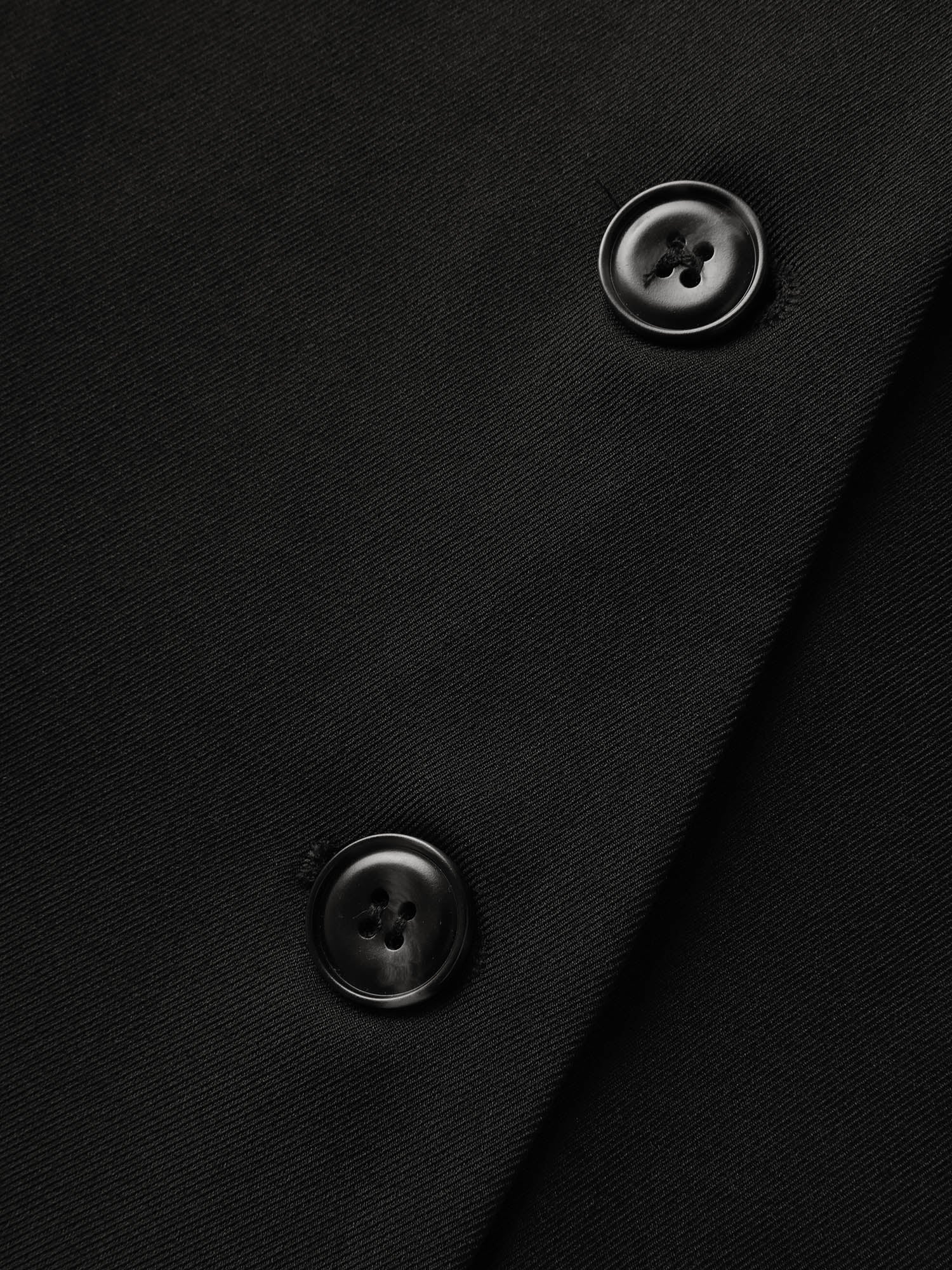 Button Longline Pockets Solid Vest