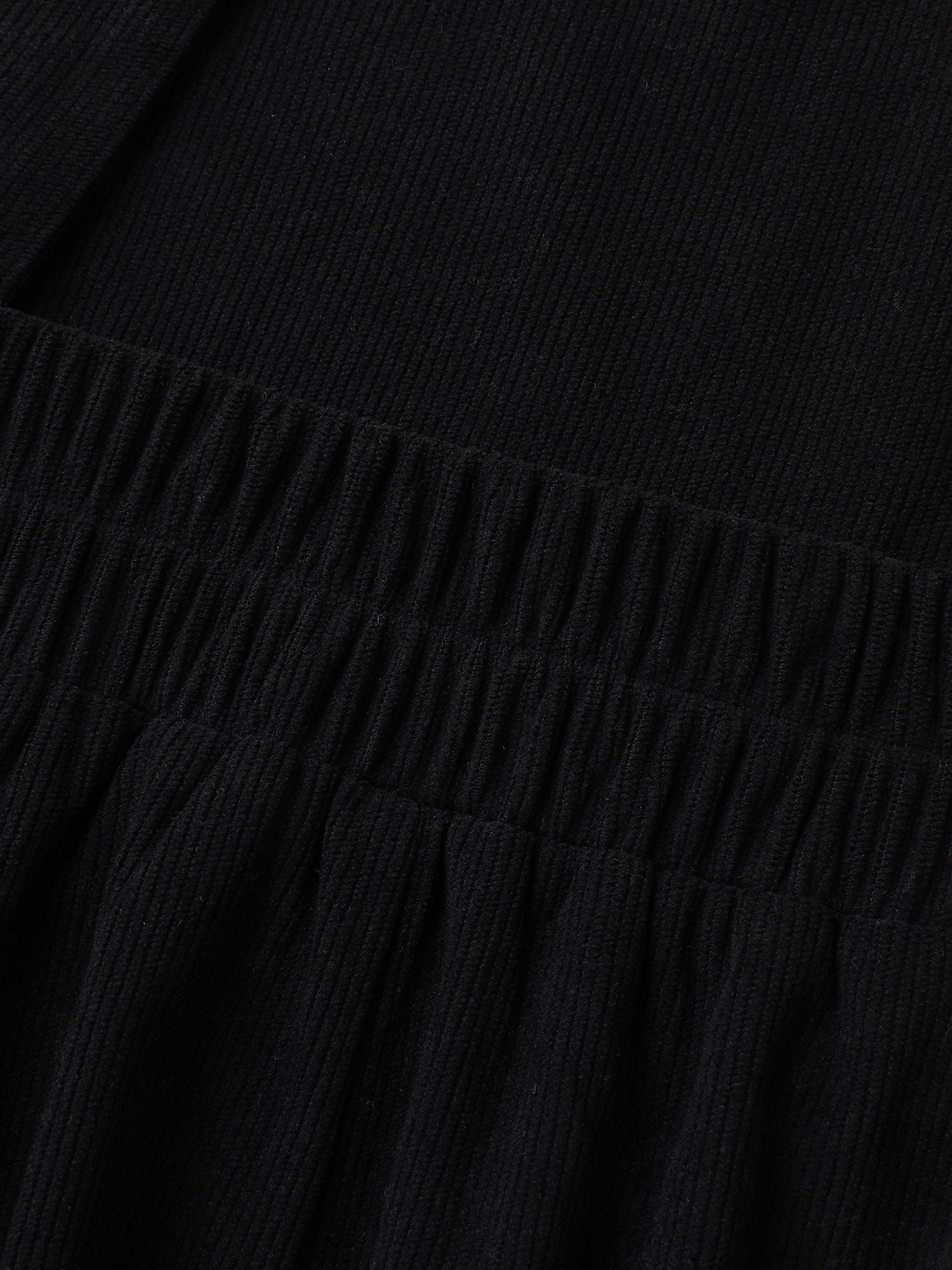 Happy Cat Embroidery Overall Straps Midi Dress